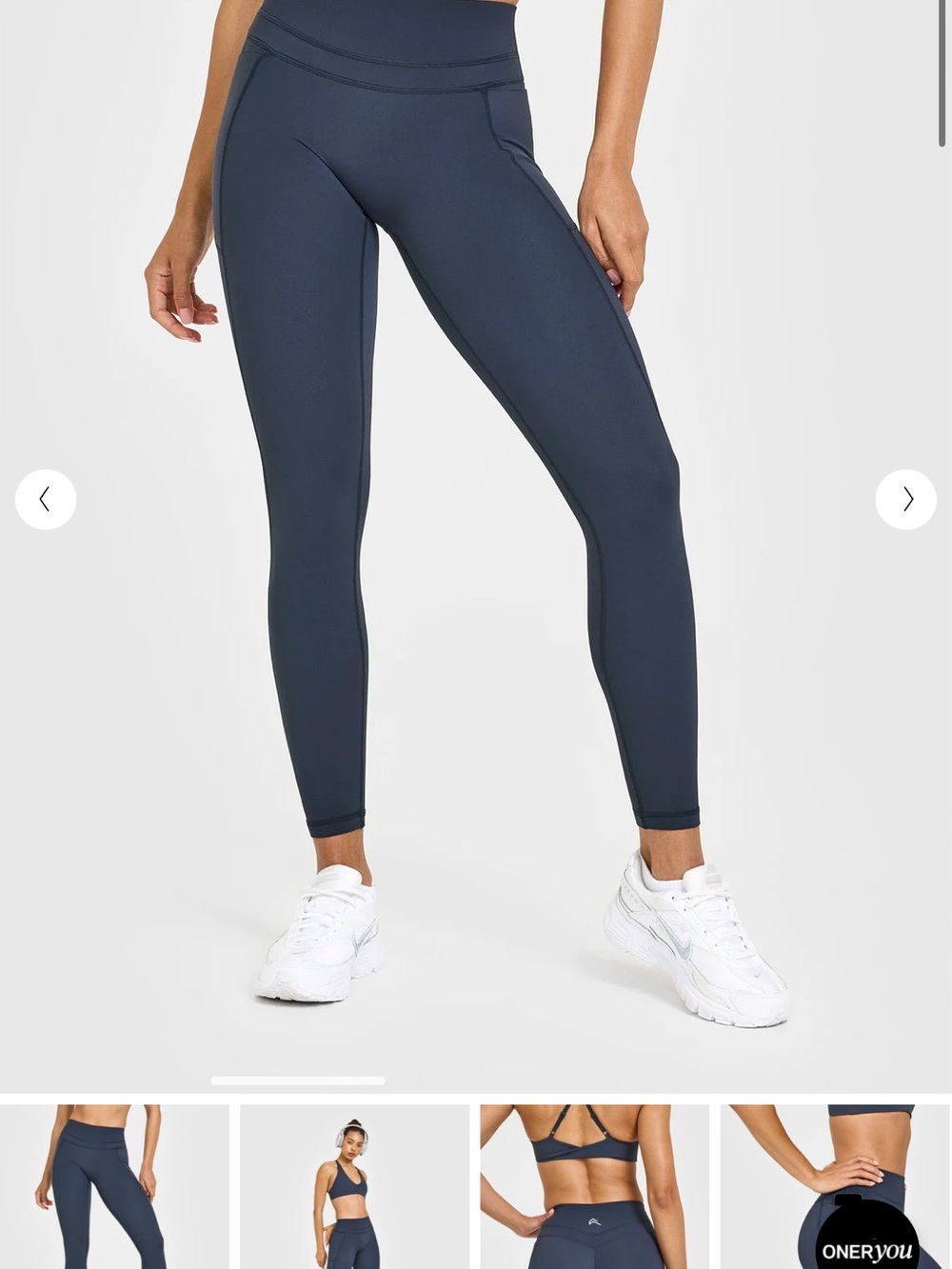 UnifiedMove High Waisted Navy Blue Pocket Leggings